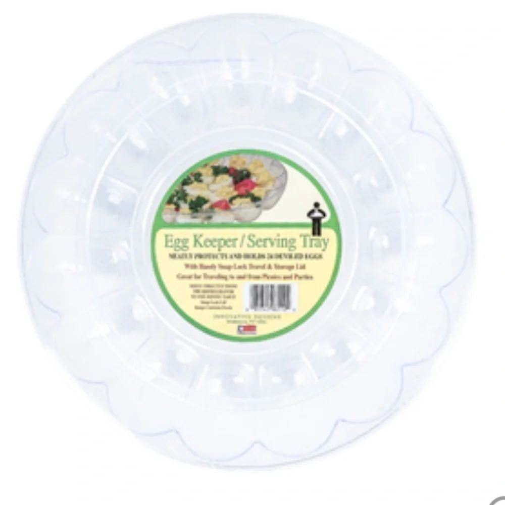 2 Deviled Egg Travel Carry Trays Storage Serving Trays Holds 48 Eggs